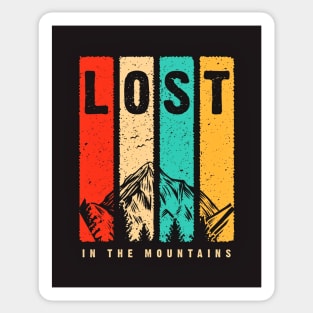 Lost in the mountains - Best Selling Sticker